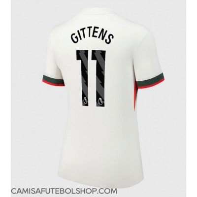 Camisa de time de futebol Chelsea Jamie Gittens #11 Replicas 2º Equipamento Feminina 2025-26 Manga Curta Camisa de time de futebol Chelsea Jamie Gittens #11 Replicas 2º Equipamento Feminina 2025-26 Manga Curta